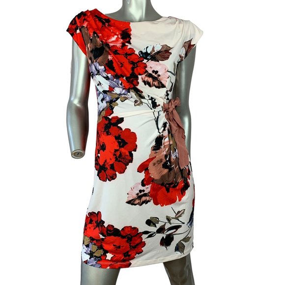 TAYLOR FOR PEA IN A POD | Pink Floral Tie Dress SM - Picture 2 of 7